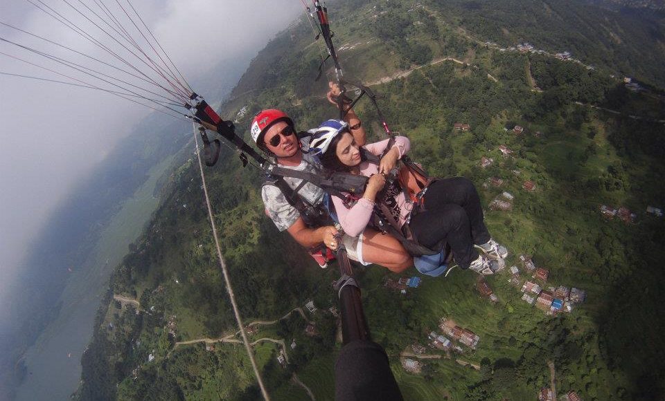 paragliding in nepal